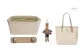City33 Beige Brown Shoulder Pads+Beige Liner+Brown Bunny Doll