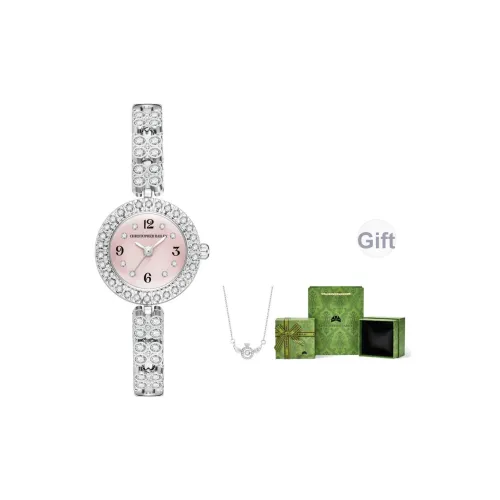 Corriberty Кварцевый механизм сплав ремешок женские часы розовый циферблат