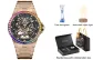 Rose Gold-Rainbow Diamond-Steel Band