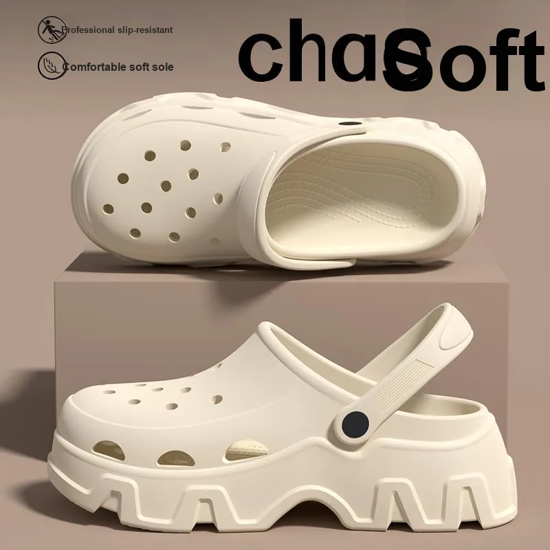 LUNNIFEIYA Clogs Outerwear Breathable Slip Resistant Home Slippers-4