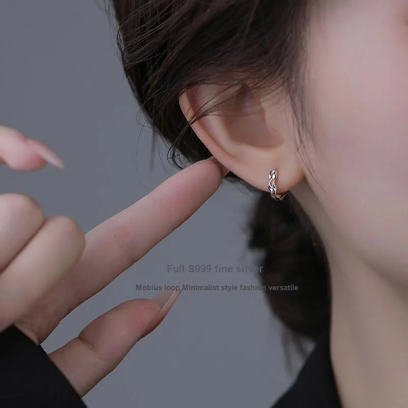 Daisy Dream 999 Fine Silver Earrings Unisex-2