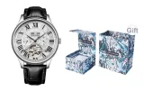 Cerulean Wish-L-9162 Silver Case White Dial Black Strap