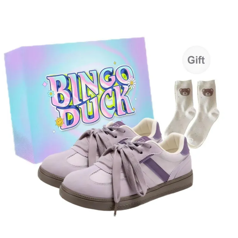 BINGO DUCK Coverage Low Top Skateboard Shoes Women's-0