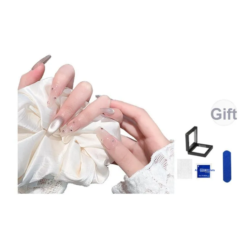 XNTX Премиум Кошачий глаз False Nail Средний LADDER Cool Color Series Jump Color Instagram Style