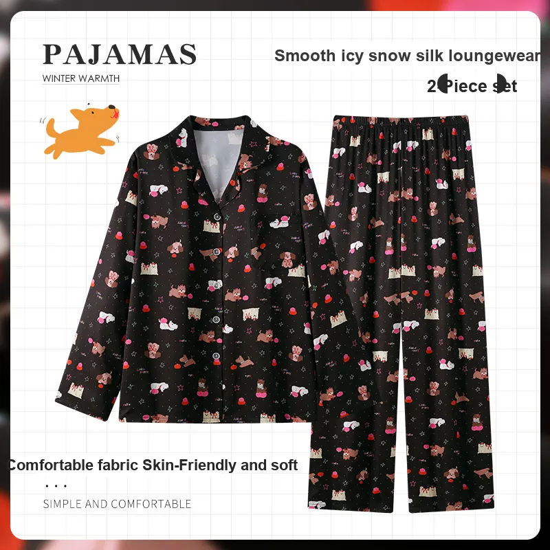 Maultiay Pajama Set Women's Black-1