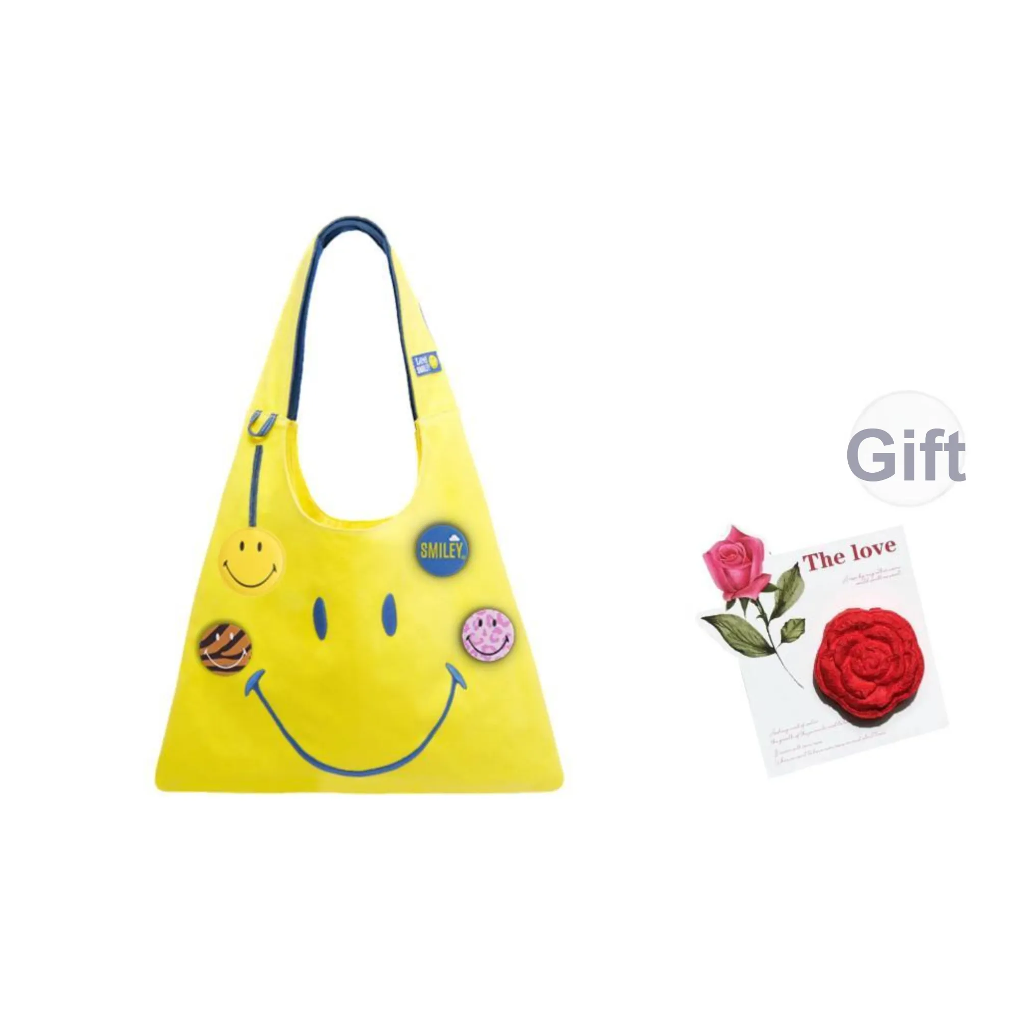 Lee Smiley® Collaboration Fabric Shoulder Bag Regular Unisex Yellow
