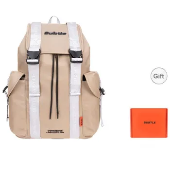 Subtle Nylon Backpack Large Size Unisex Multicolor