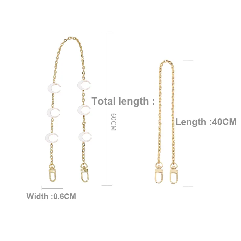 Metal Bag Shoulder Strap Women's Gold-26