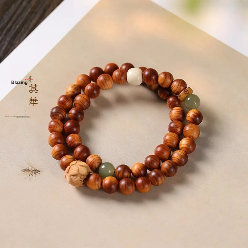 HANCANG Thuja Wooden Bracelets Unisex-1