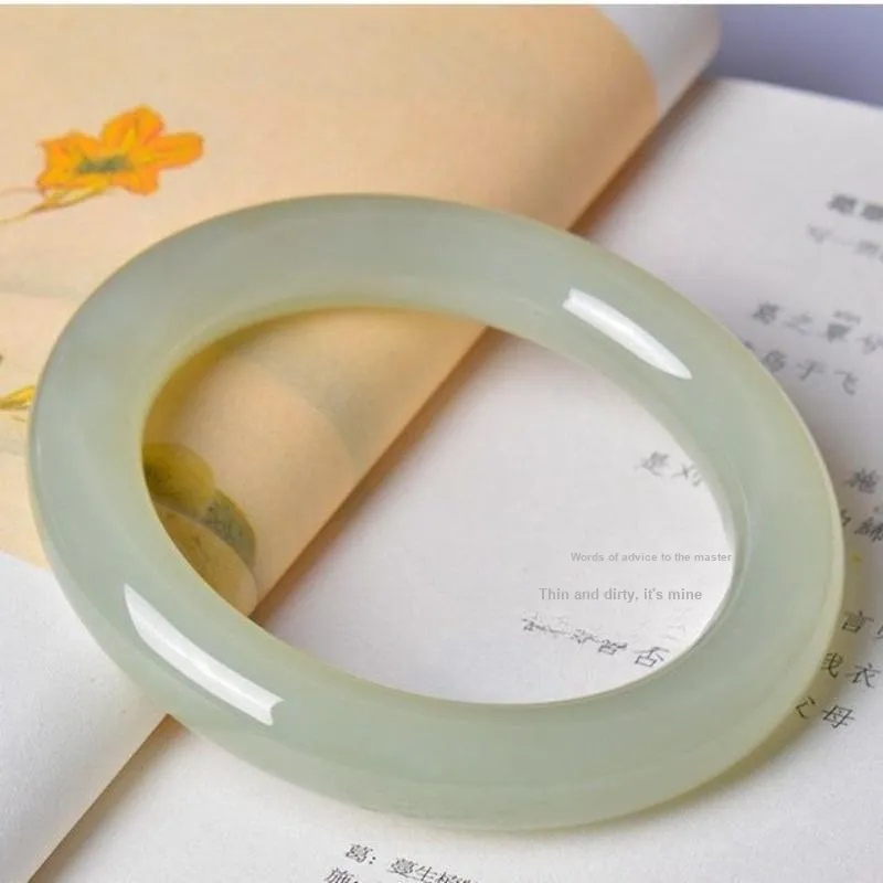 Happy Tide Chalcedony Jade Bangles Women's-5