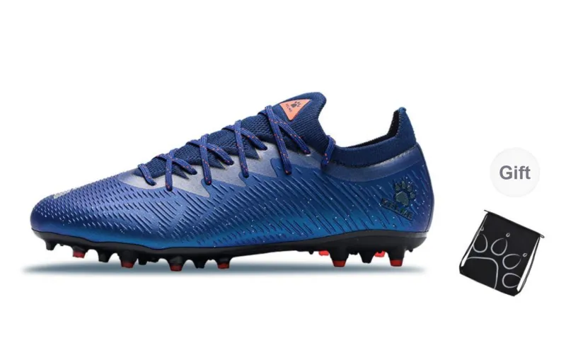 KELME Lightning 2.5 MG Rubber Short Studs Anti Slip Wear Resistant Soccer Shoes Unisex Starry Blue-5