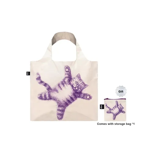 Loqi Переработанный полиэстер многоразовая сумка сумка для покупок сумка через плечо сумка стандартная унисекс Flying кошка сумка для покупок