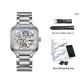 Silver Case White Dial[Includes Genuine Leather Strap]