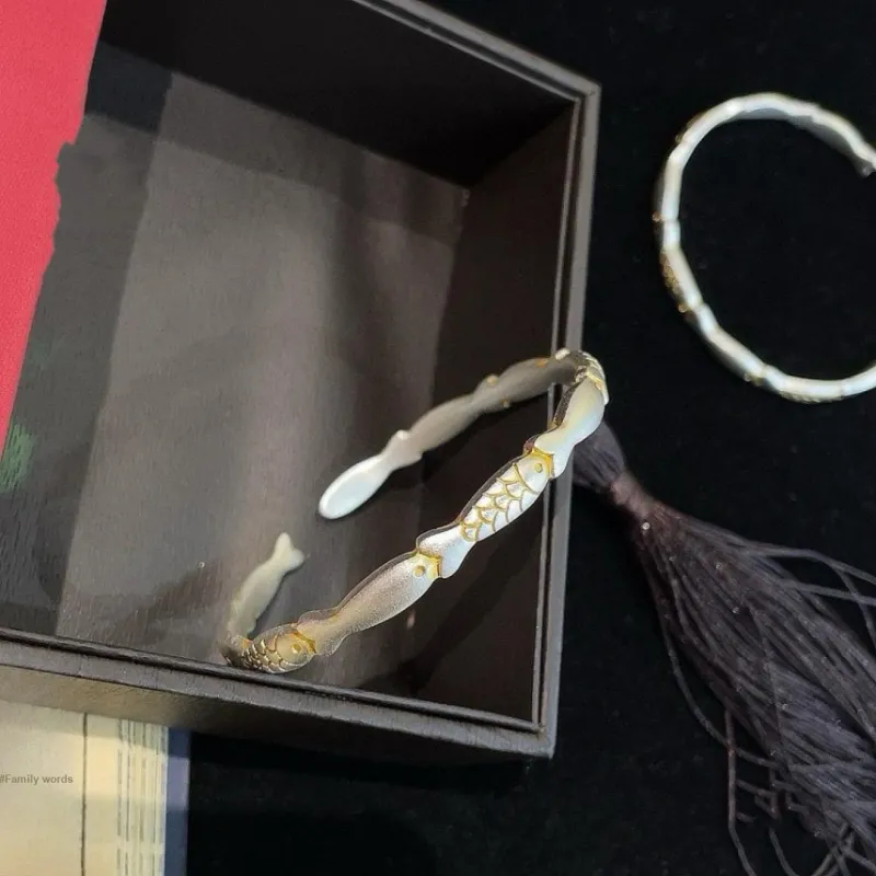 Hui Xuan Charm 999 Fine Silver Bangles Women's-6
