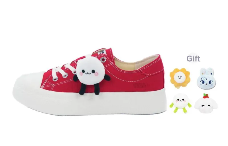 VOBA Cushioning Coverage Balance Support Abrasion Resistant Lightweight Slip Resistant Low Top Canvas Shoes Unisex-35