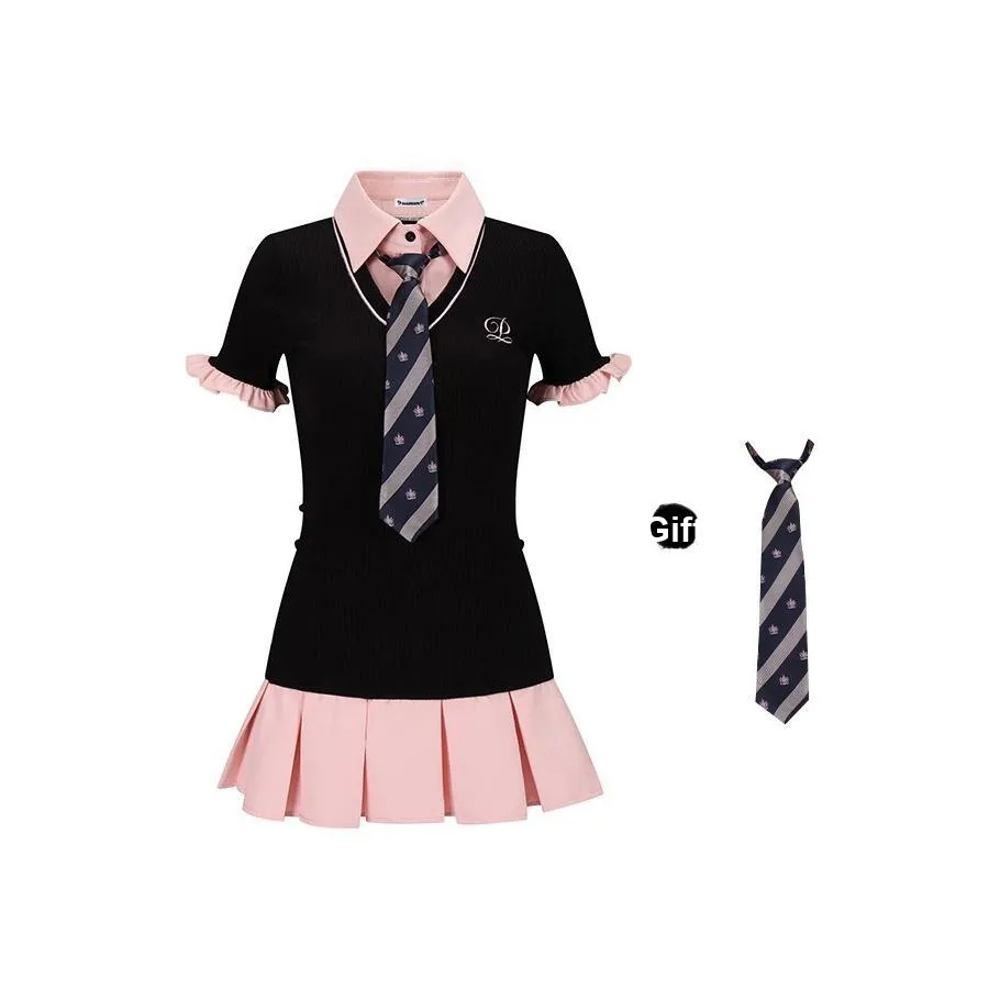 DGOLD Короткое платье с короткими рукавами женское