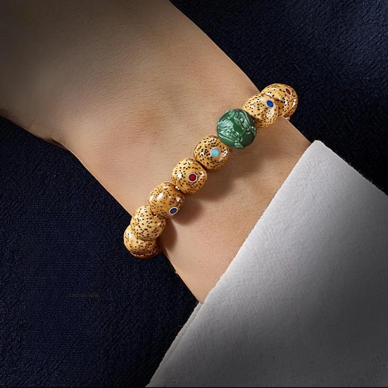 Yi Mingju Star Moon Bodhi Seeds Bracelets Unisex-1