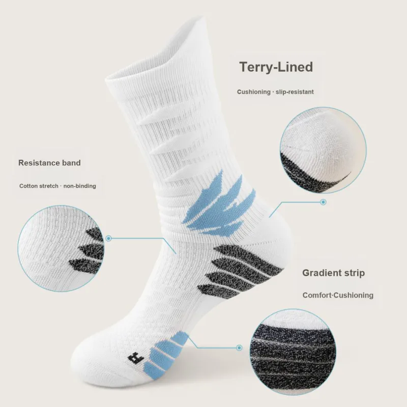 B&C.Room Basketball Socks Men's 4 Pack-4