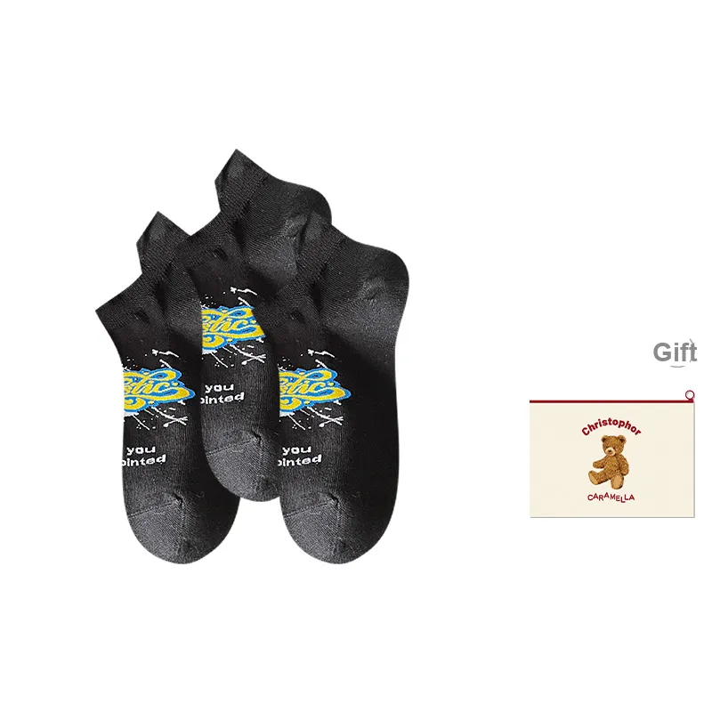 Caramella Ankle Socks Men's Shopping Bag Combo Set-14
