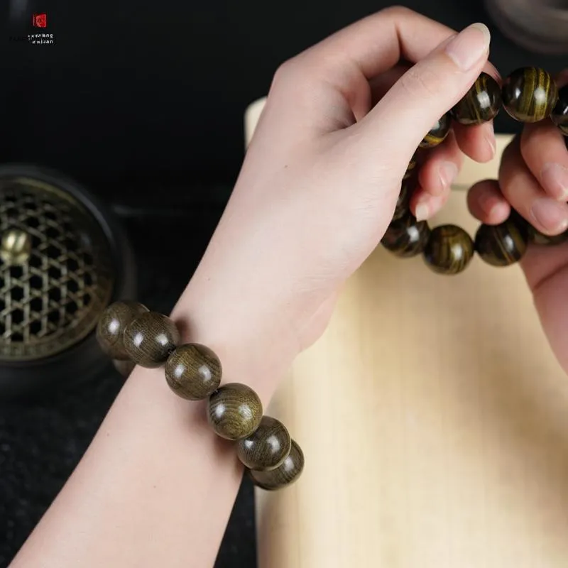FANGYUANXIAOFU Phoebe Zhennan Minimalist Style Single Wrap Plain Beaded Bracelet Unisex-1