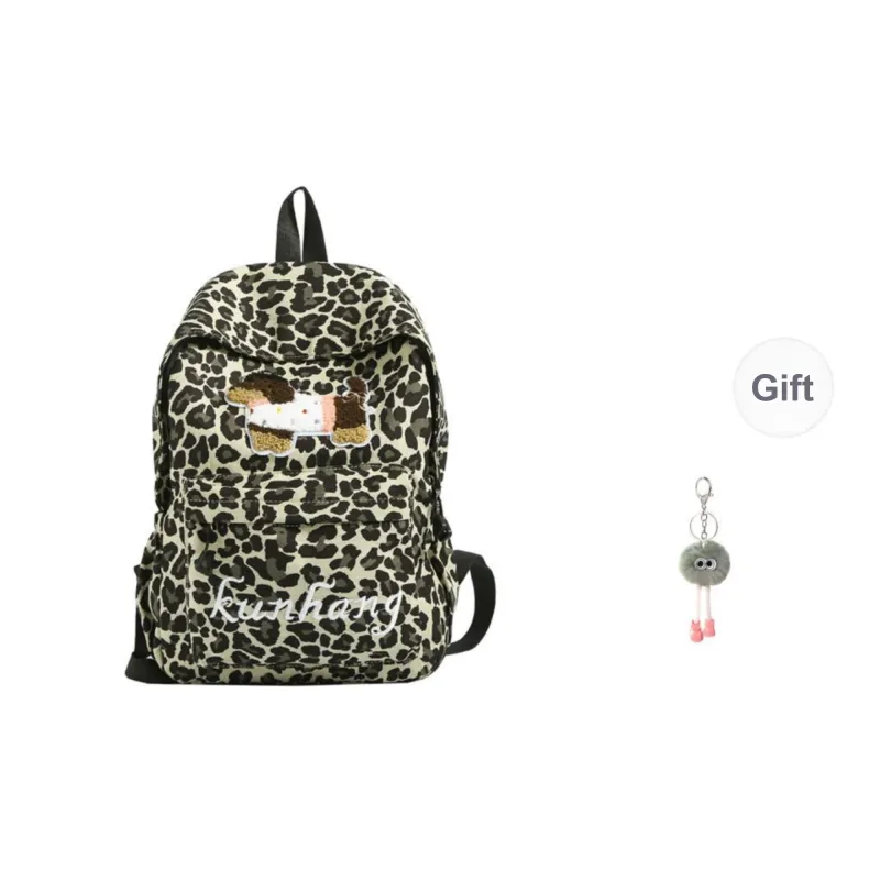 KAMLUI Nylon Backpack Unisex White/Black/Green/Brown-15