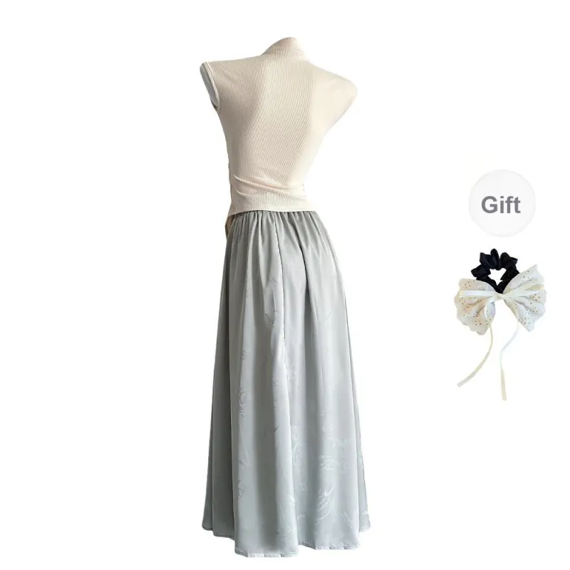 TUSHIFEI Two Piece Skirt Sets Women's-1