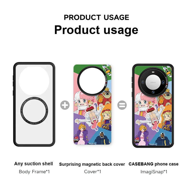 CASEBANG Made Of Polycarbonate One Piece Collaboration Phone Case With Magnetic Back Cover For Huawei Mate60/Pro/Pro+-15