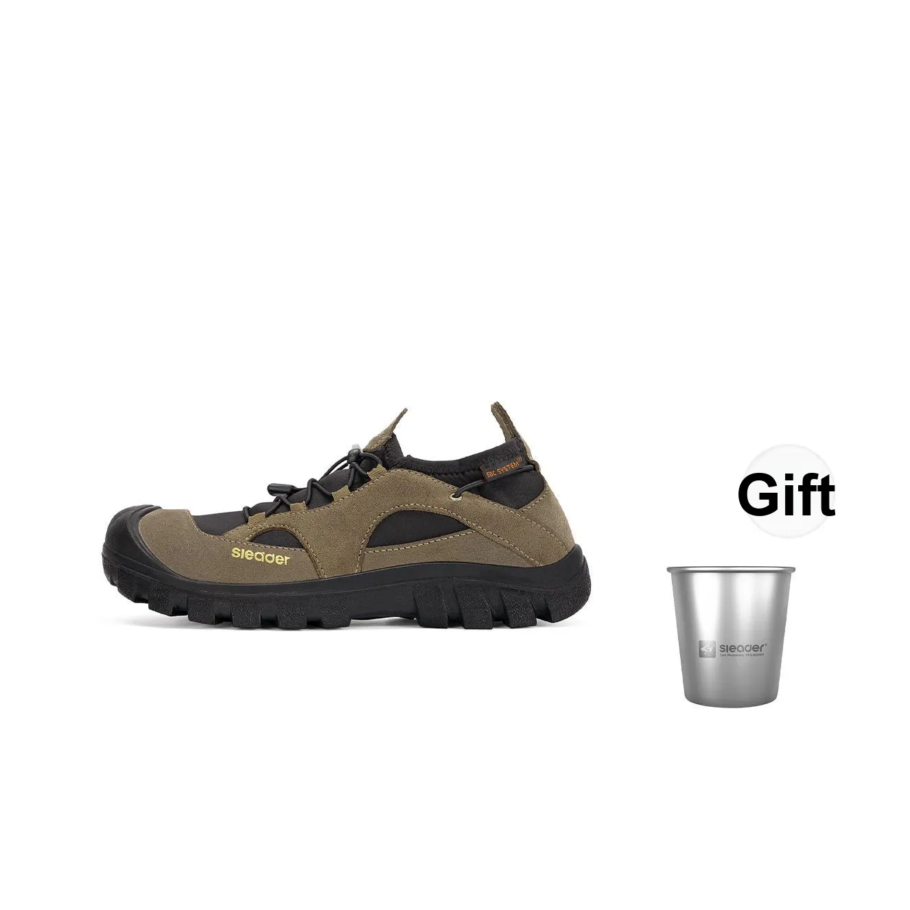 Slider Deep Water Cool Series Outdoor Shoes Men Low Top Black