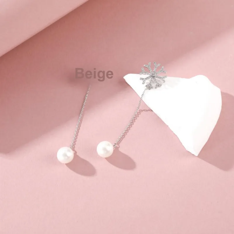 Vegetarian S925 Silver Earrings Women's-4