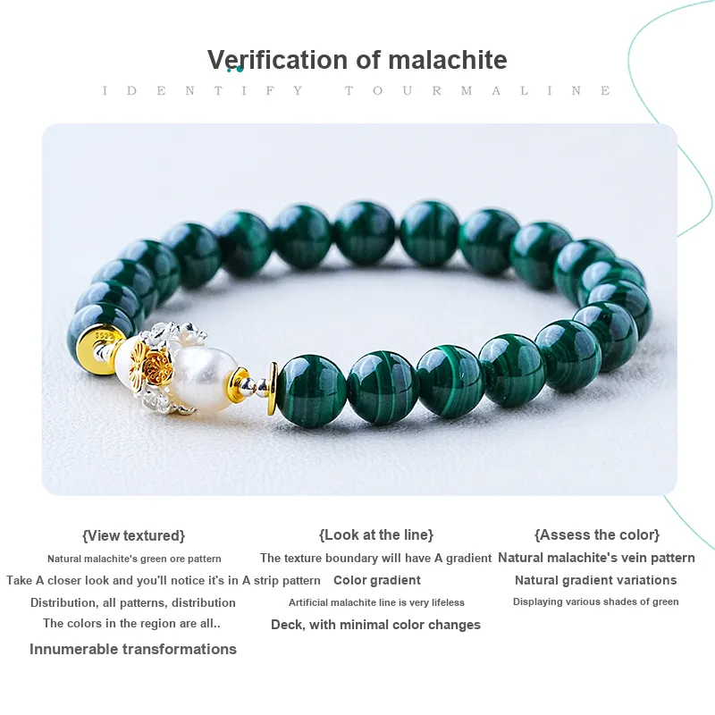 Amy's Garden Malachite Bracelets Women's-6