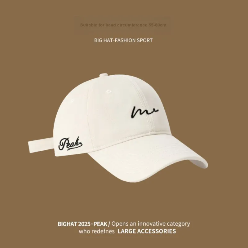 PEAK Polyester Baseball Caps Unisex White/Black/Gray/Khaki/Burgundy-1