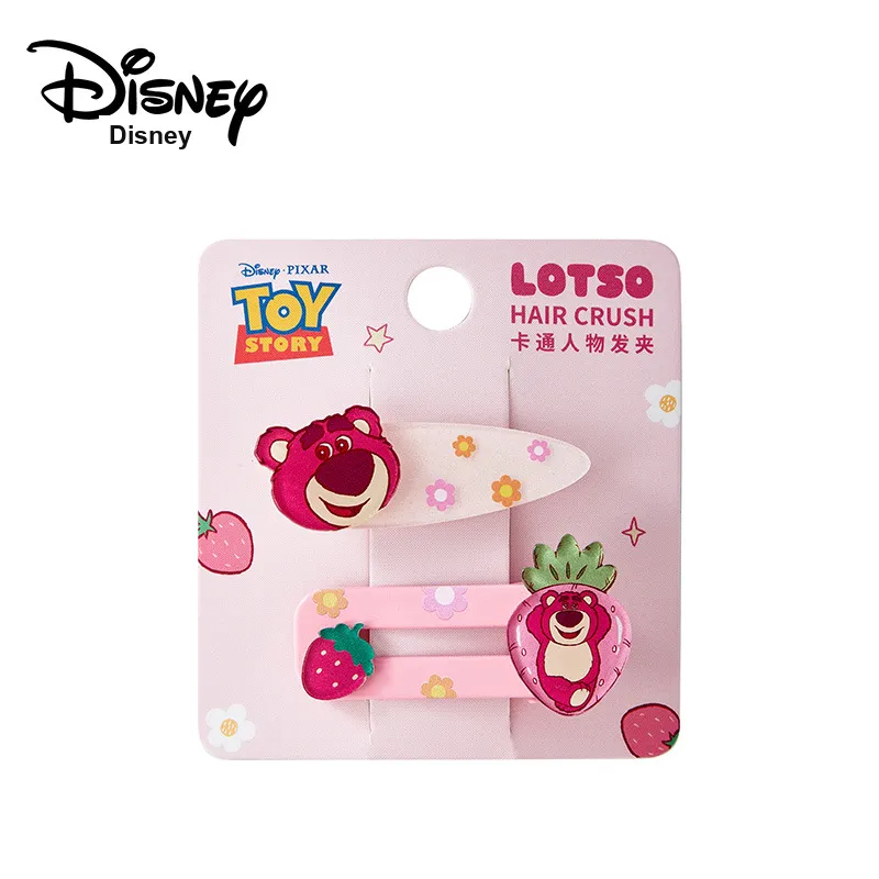 Disney Strawberry Bear Series Acrylic Hair Clips Women's-1