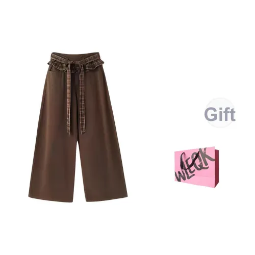 CTRTRC Коричневый Кружево Подкладки Женские Джинсы