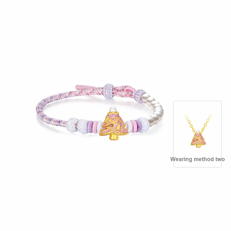 CHOW TAI SENG Wrist Beauty Series Gold Bracelet Women's-6