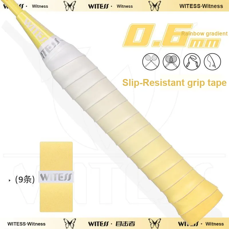 WITESS Badminton Grip Tape Macaron Color Palette 6 Colors To Choose PU Thin 1100*25*0.6mm-26