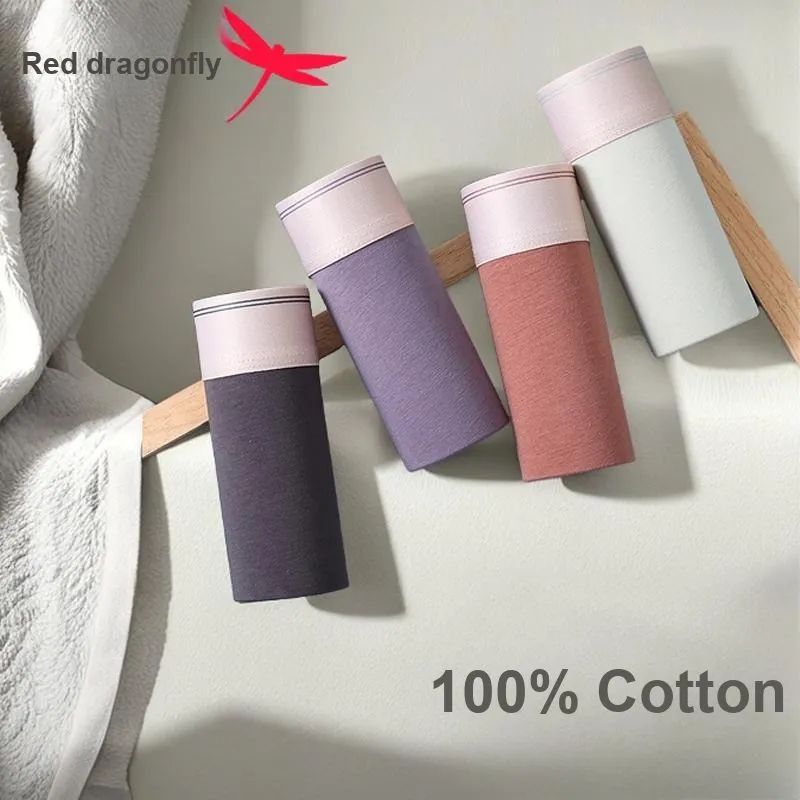 RED DRAGONFLY Cotton Panties Men's Gift Box Set Of 4-9