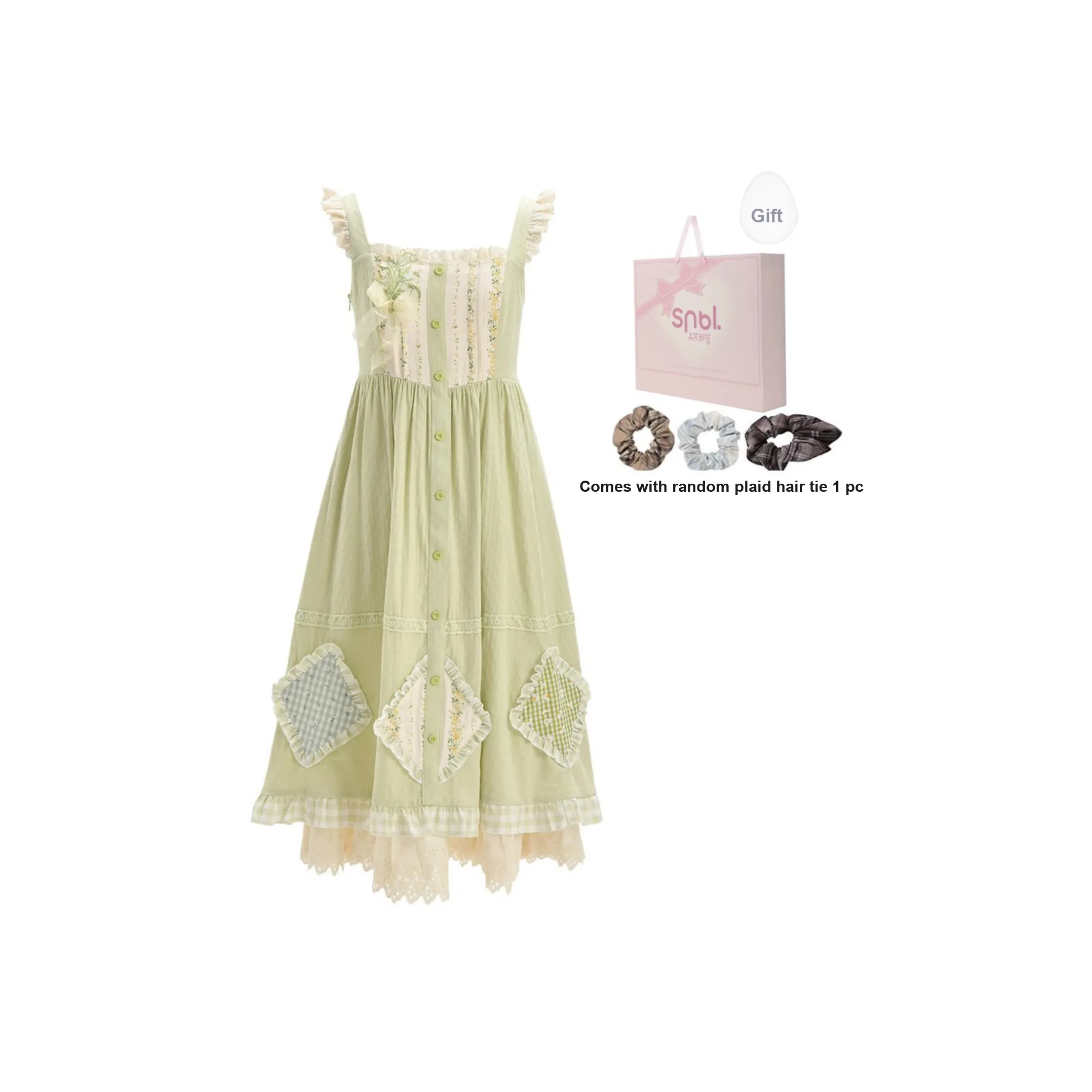 Snbl Зеленый Женские Слиплатья