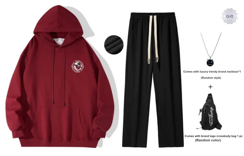 LIGHTNING BEAR Sweatshirt Set Unisex-17