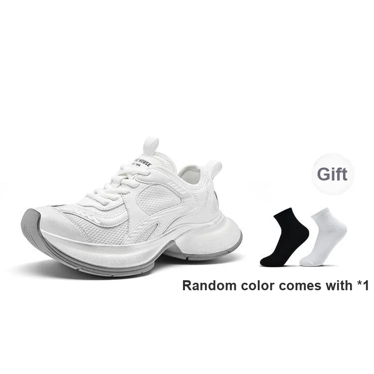 BASIC HOUSE Baijia Good Future Xingji Collection Mercury Shoes Low-Top Chunky Sneakers Women's Beige-5