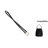 1.2cm-Width Black Litchi Grain Adjustable