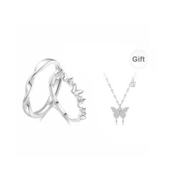 KING TAI SANG 999 Fine Silver Rings Unisex