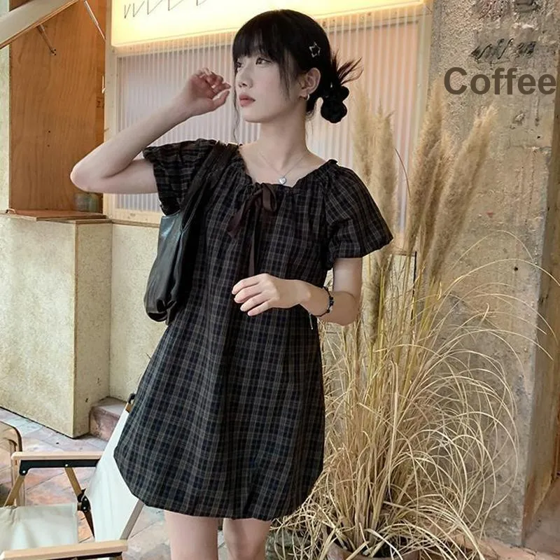 GUOZHEN Short Sleeved Dress Women's-6