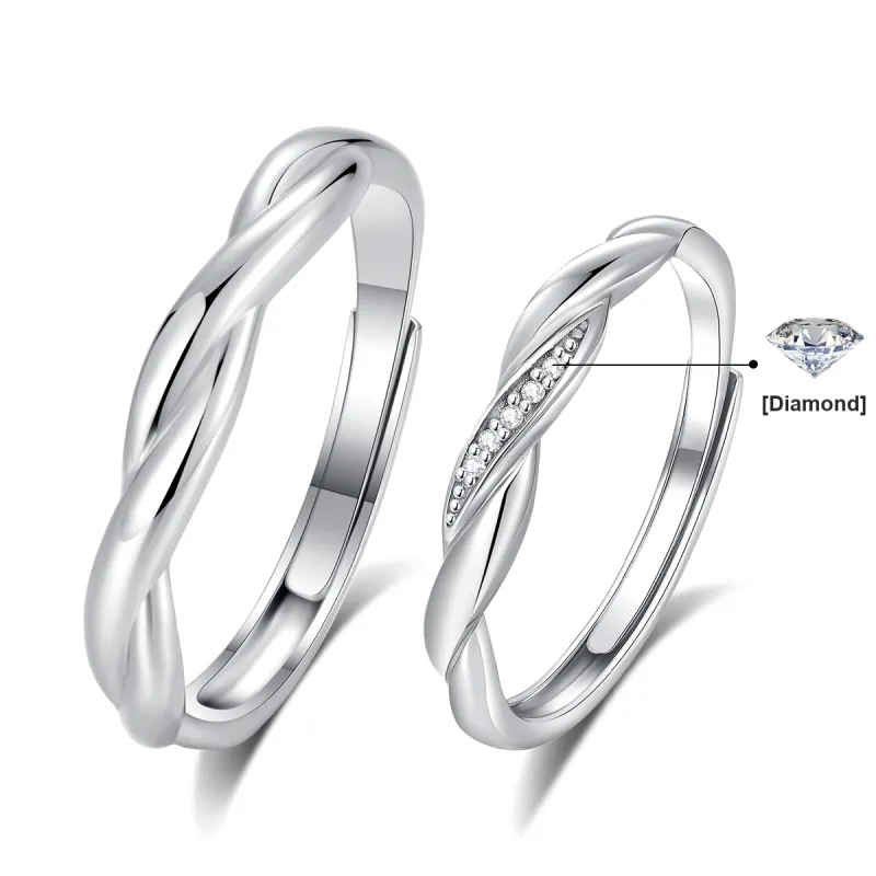 YFANXI 999 Fine Silver Rings Unisex-1