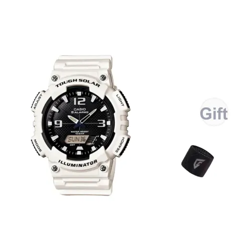 CASIO Солнечный Кварцевый Механизм Часы Мужские Черный Циферблат