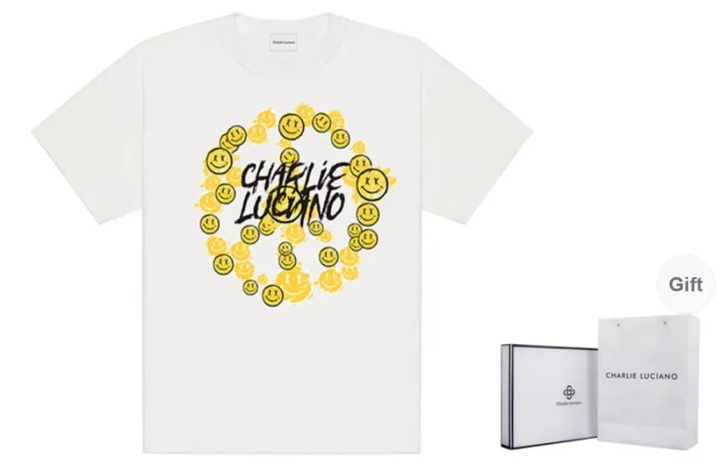 Charlie Luciano T Shirt Unisex White-0