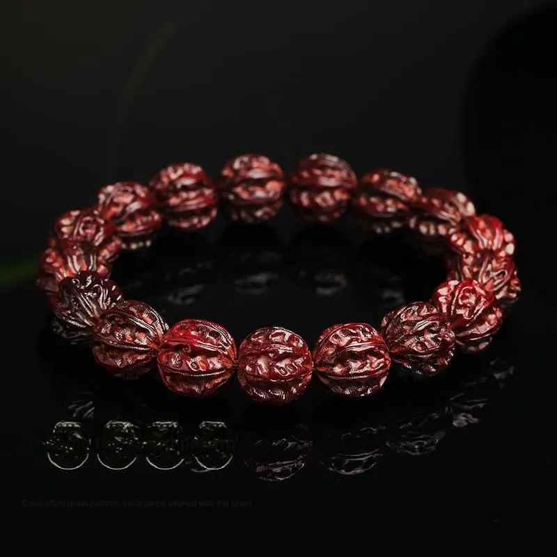 MUSHENGYUAN Rosewood Good Luck Beaded Bracelet Unisex-4