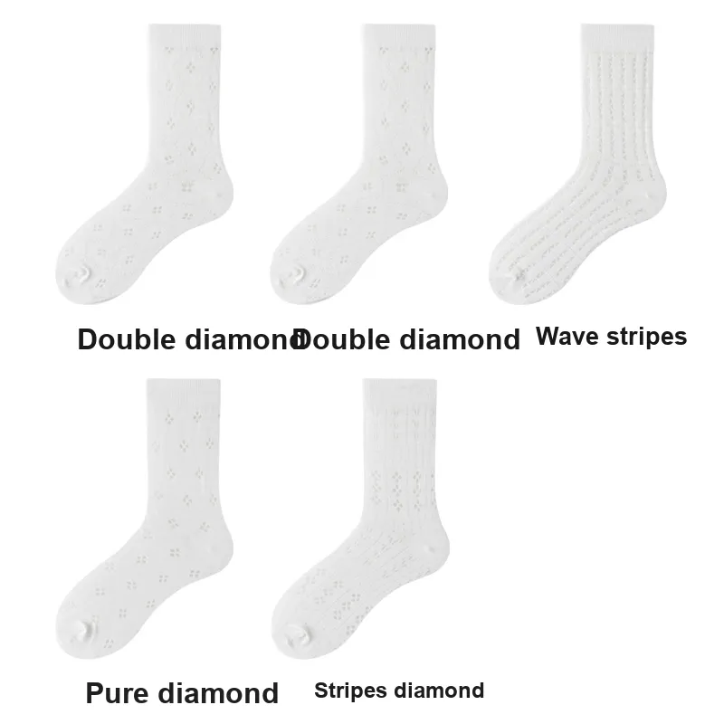 H YXIANG Mid Calf Socks Women's Combo Set-23