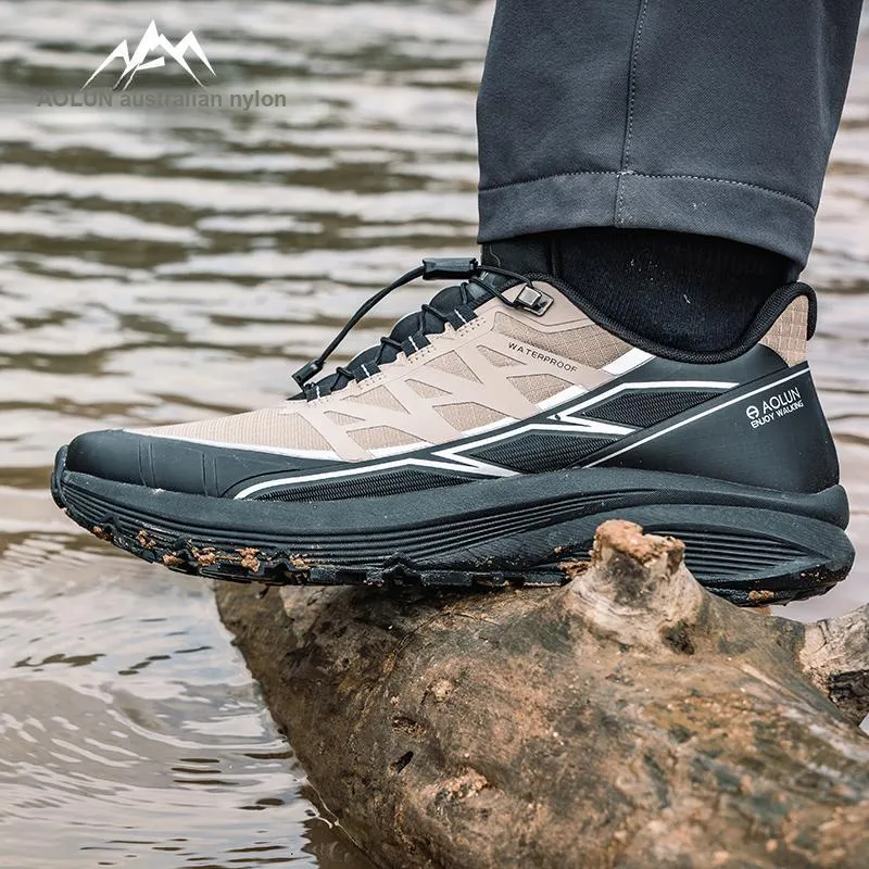 Auron Anti-Slip And Wear-Resistant Water-Resistant Low-Top Hiking Shoes Men's-5