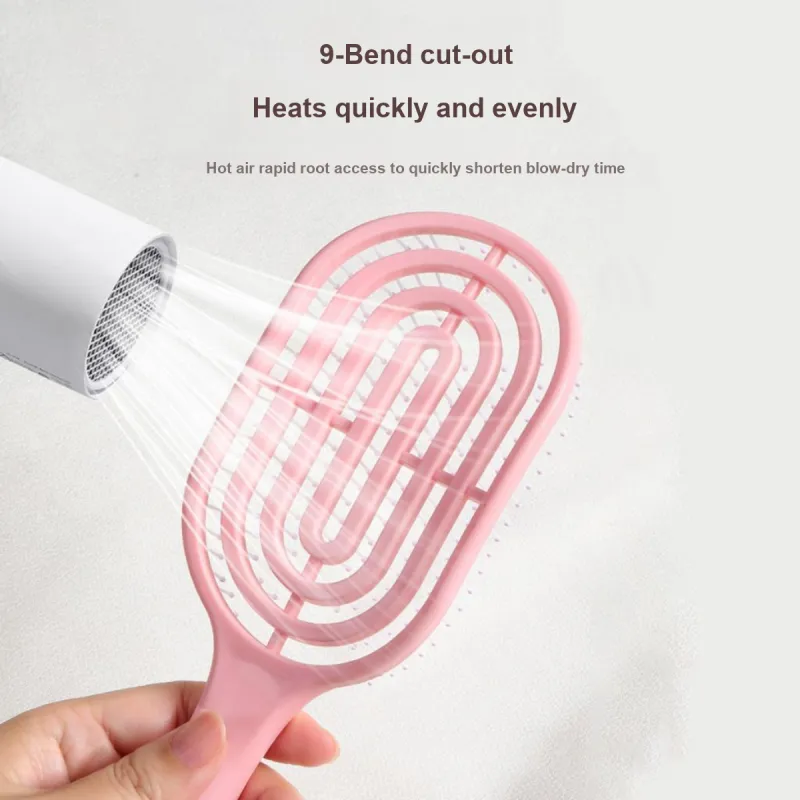 Malian Cut Out Large Bend Airbag Rib Comb Curl Styling Tool For Creating Voluminous Hair With High Crown Effect-5