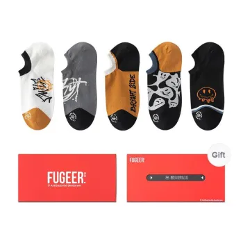 FUGEER Ankle Socks Men's 5 Pack